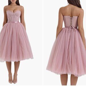 House of CB Darling Corset Fit & Flare Dress